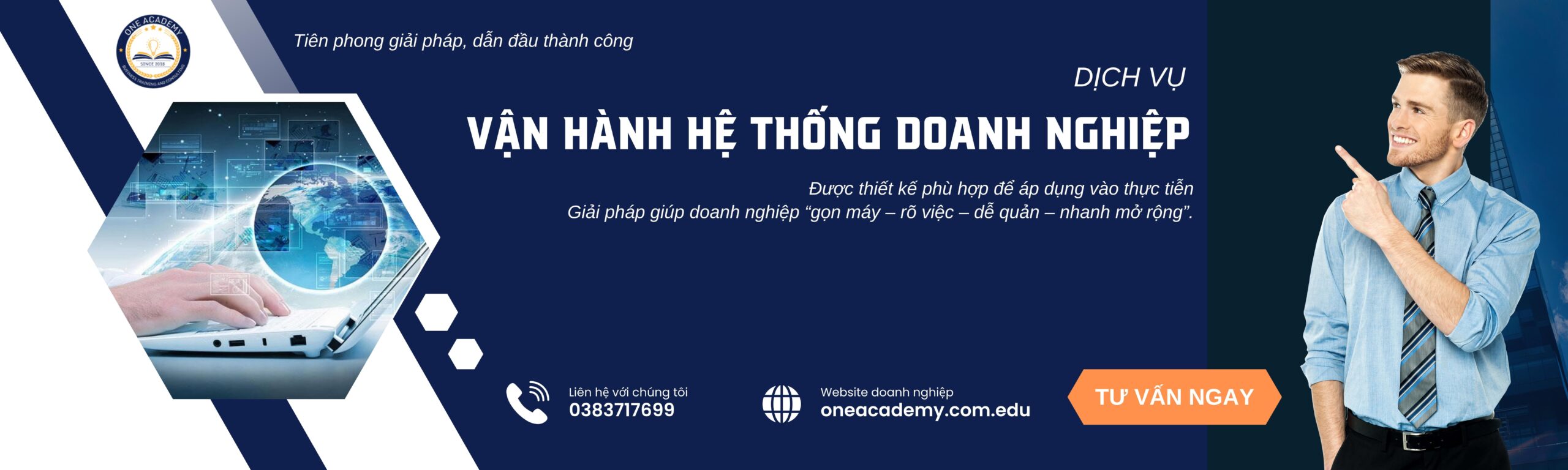 banner oneacademy vận hành hệ thống